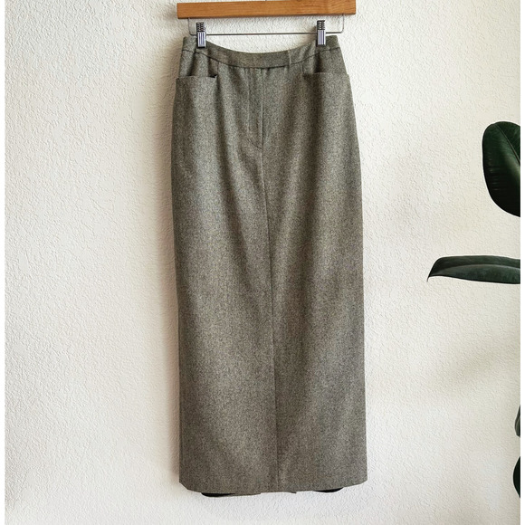 Ralph Lauren Charcoal Maxi Skirt - Picture 1 of 9